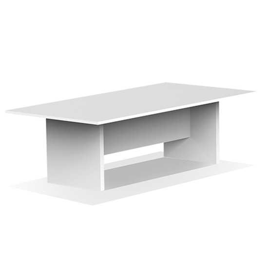 6′ Conference Table - White