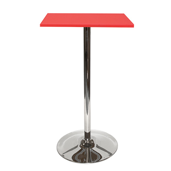Spectrum Bar Table With Tulip Base - Red